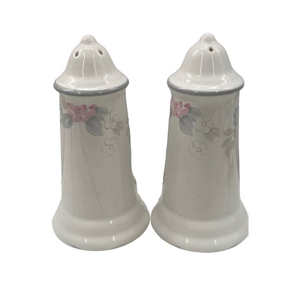 Pfaltzgraff Wyndham Salt And Pepper Shakers Floral Vintage Cottage Core Duo - Picture 8 of 10